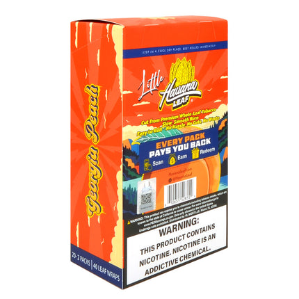 Havana Leaf Little Tobacco Wraps Georgia Peach $1.99 Pre-Priced 20 Packs of 2