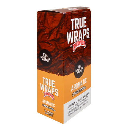 Backwoods True Wraps All-Natural Leaf Wrap 12 Packs of 2 Aromatic