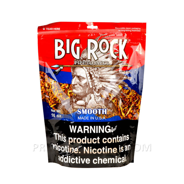 tobacco big bag Republic Tube Cut Large Roll Your Own Tobacco, 8 oz Big Rock Pipe Tobacco -
