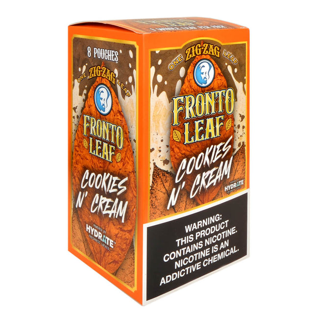 Zig-Zag Fronto Whole Leaf Wraps Cookies N' Cream, 8 packs of 1