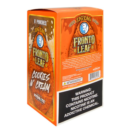 Zig-Zag Fronto Whole Leaf Wraps Cookies N' Cream, 8 packs of 1