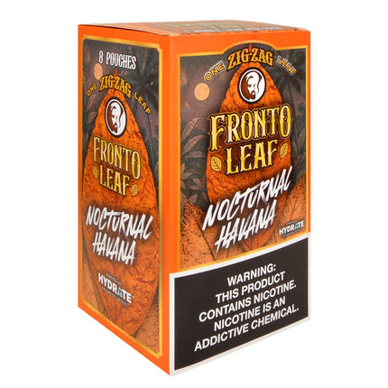 Zig-Zag Fronto Whole Leaf Wraps Nocturnal Havana, 8 packs of 1