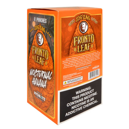 Zig-Zag Fronto Whole Leaf Wraps Nocturnal Havana, 8 packs of 1