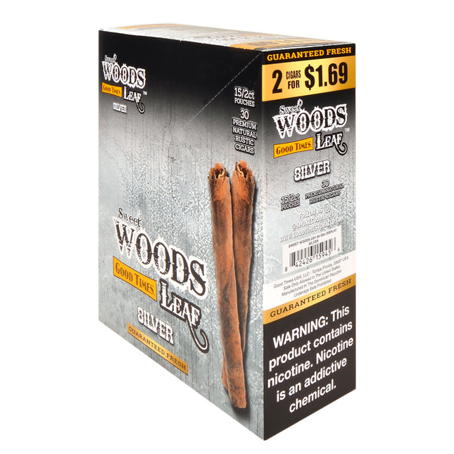 Good Times Sweet Woods Silver Cigarillos - 15 Pouches of 2