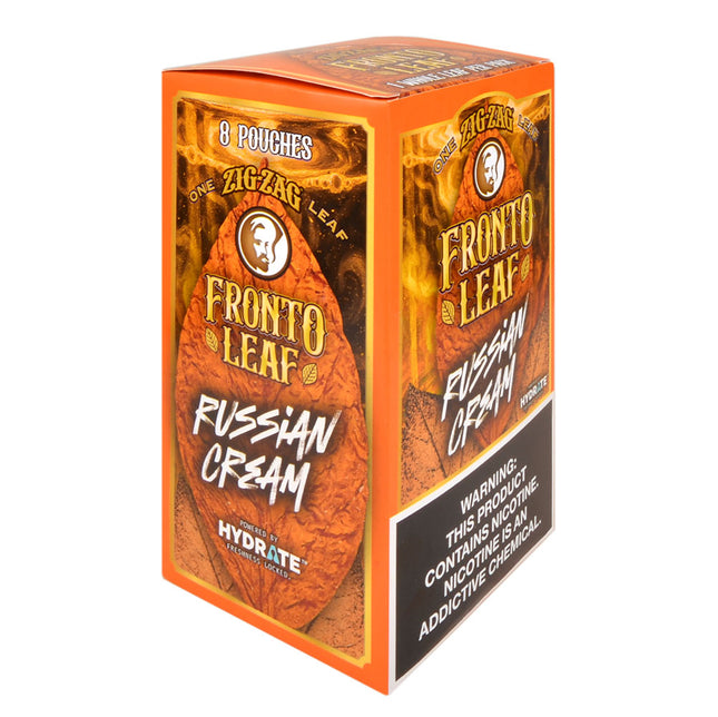 Zig-Zag Fronto Whole Leaf Wraps Russian Cream, 8 packs of 1