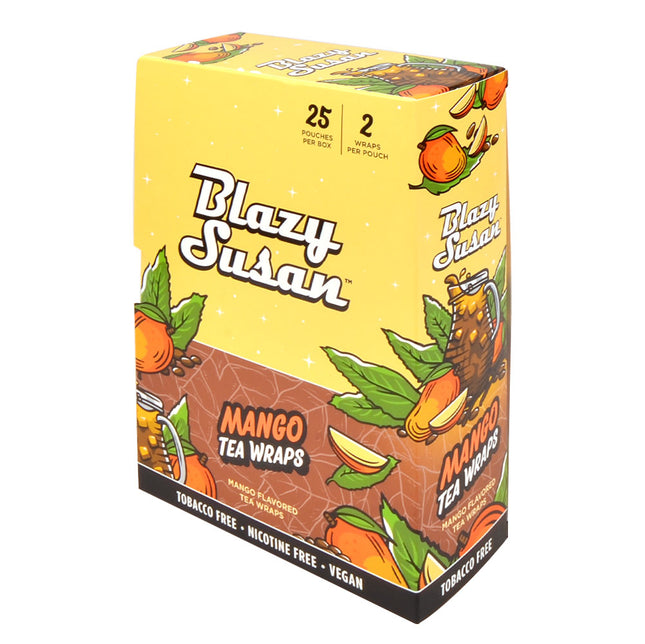 Blazy Susan Mango Tea Wraps 25 Pouches of 2