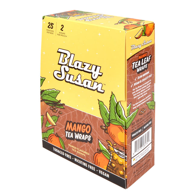 Blazy Susan Mango Tea Wraps 25 Pouches of 2