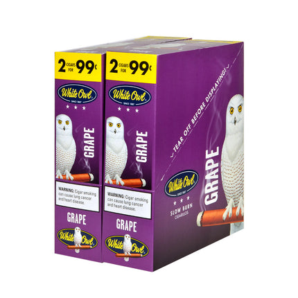 White Owl Cigarillos 99 Cent Pre Priced 30 Packs of 2 Cigars Grape