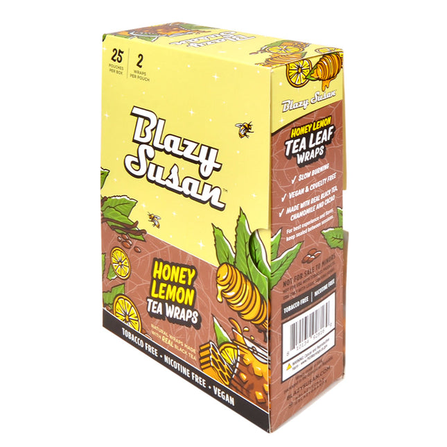 Blazy Susan Honey Lemon Tea Wraps 25 Pouches of 2