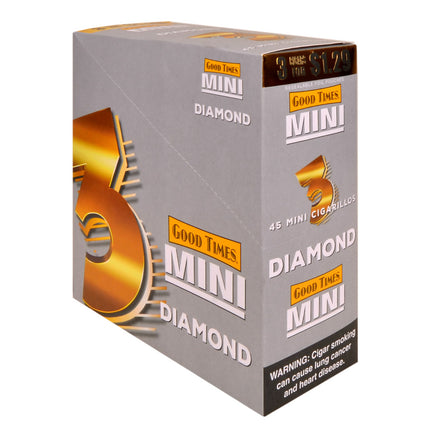 Good Times Mini Cigarillos 15 Packs of 3 Pre-Priced $1.19 Diamond