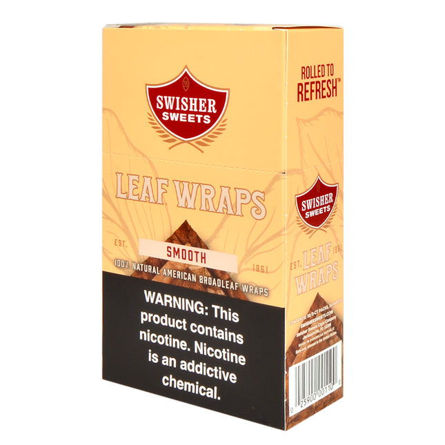 Swisher Sweets Leaf Wraps Smooth $2.99, 10 packs of 3