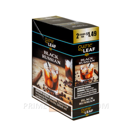 Game Leaf Cigarillos 2 for 1.49 15 Packs of 2 Black Russian