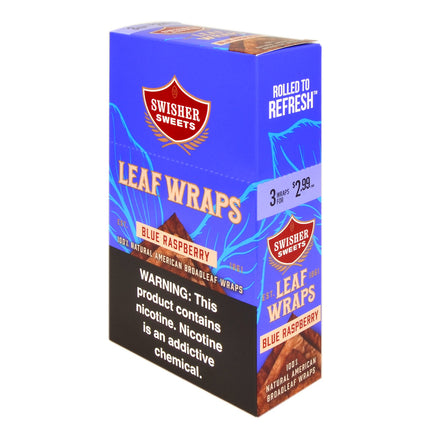 Swisher Sweets Leaf Wraps Blue Raspberry $2.99, 10 packs of 3