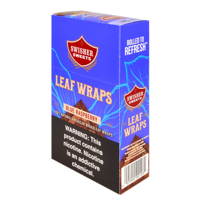 Swisher Sweets Leaf Wraps Blue Raspberry $2.99, 10 packs of 3