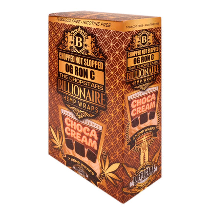 Billionaire Hemp Wraps Choco Cream 25 Packs of 2