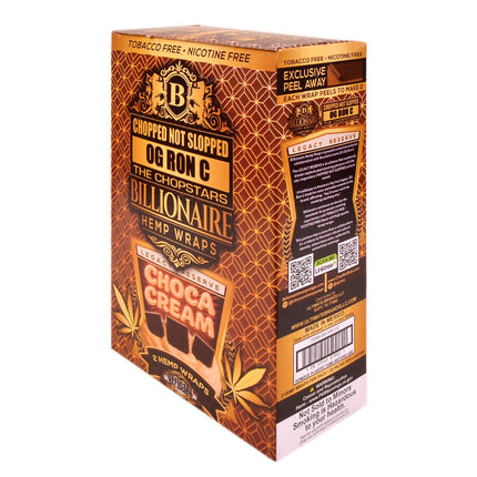 Billionaire Hemp Wraps Choco Cream 25 Packs of 2