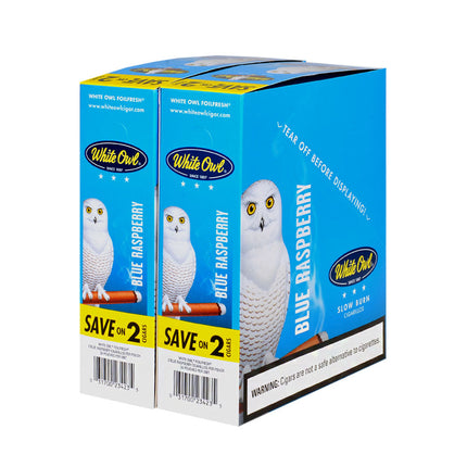 White Owl Cigarillos 30 Packs of 2 Cigars Blue Raspberry