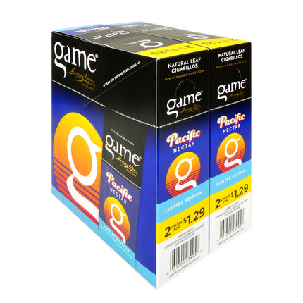 Game Cigarillos Foil Pacific Nectar 2 for 1.29 Pre-Priced 30 Packs of 2