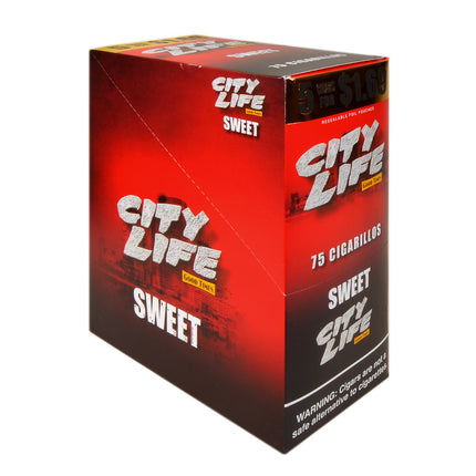 City Life Cigarillos 1.69 Pre-Priced 15 Packs of 5 Sweet