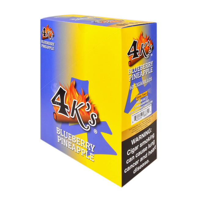 4 Kings Cigarillos 15 Packs of 4 Pre-Priced 1.49 Blueberry Pineapple