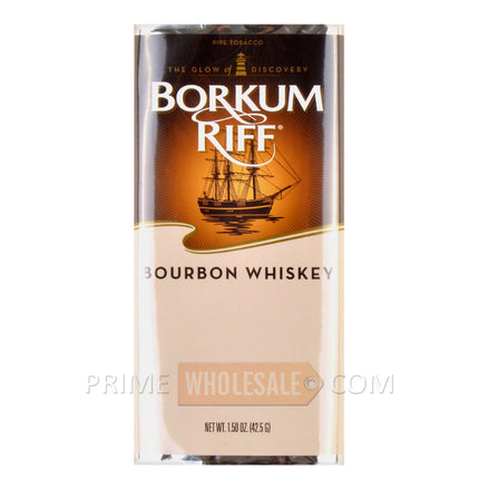 Borkum Riff Bourbon Whiskey Pipe Tobacco 5 Pockets of 1.5 oz.