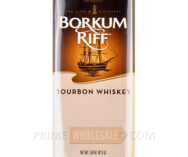Borkum Riff Bourbon Whiskey Pipe Tobacco 5 Pockets of 1.5 oz
