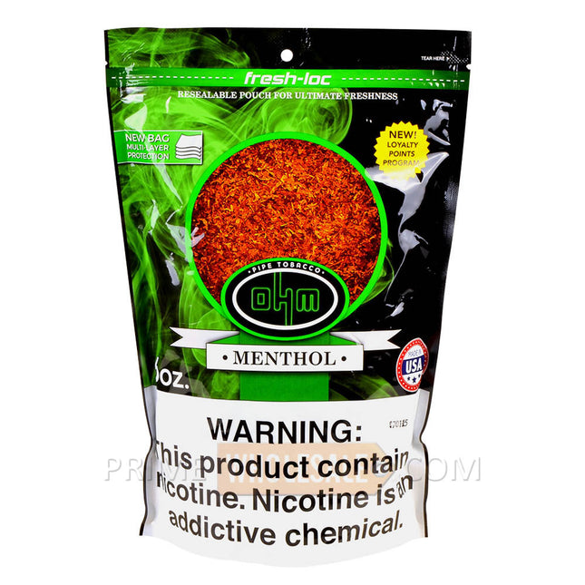 ohm tobacco online Buy Pipe All Blends & Sizes Ohm Menthol Pipe Tobacco