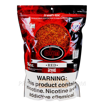 OHM Turkish Red Pipe Tobacco 16 oz. Pack