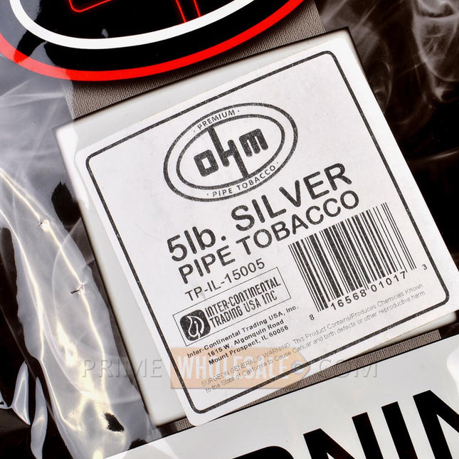 OHM Silver Pipe Tobacco Pack 5 Lb. Pack