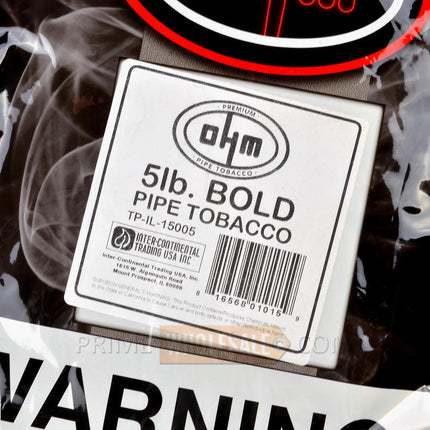 OHM Bold Pipe Tobacco Pack 5 Lb. Pack