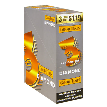 Good Times Cigarillos 15 Packs of 3 Pre-Priced $1.19 Diamond