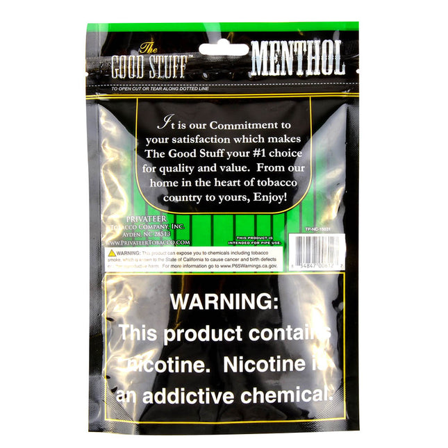 Good Stuff Menthol Pipe Tobacco 2 oz. Pack
