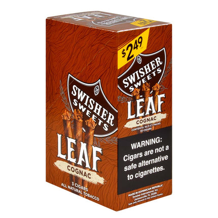 Swisher Sweets Leaf Cognac Cigars 3 for 2.49 Pre-Priced 10 Packs of 3