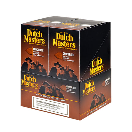 Dutch Masters Cigarillos Chocolate, 20 Pouches of 3