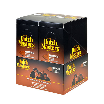 Dutch Masters Cigarillos Chocolate, 20 Pouches of 3