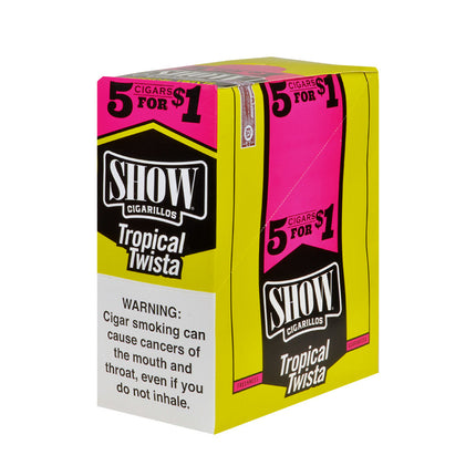 Show Cigarillos Tropical Twista Pre Priced 15 Pouches of 5