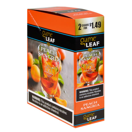 Game Leaf Cigarillos 2 for 1.49 15 Packs of 2 Peach Sangria