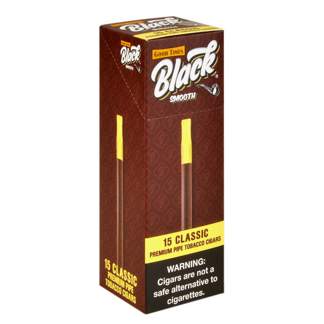 Good Times Black Smooth Cigarillos Classic Pack of 15