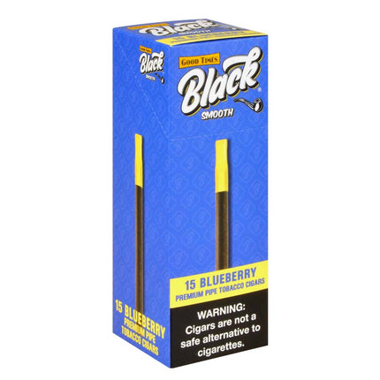 Good Times Black Smooth Cigarillos Blueberry Pack of 15