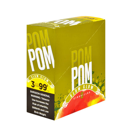 Pom Pom Cigarillos 99 Cent Pre Priced 15 Packs of 3 Cigars Slow Glow