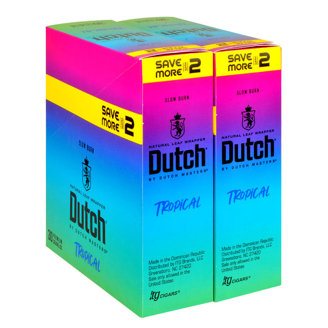 Dutch Masters Foil Fresh Tropical Cigarillos 30 Packs of 2