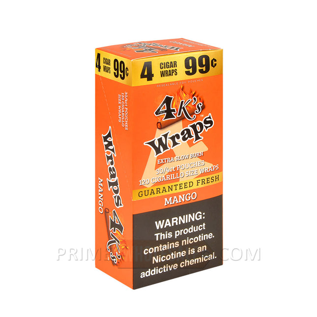 4 Kings Mango Wraps 99c Pre-Priced 30 Pouches of 4
