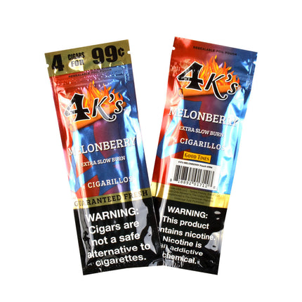 4 Kings Cigarillos 15 Packs of 4 MelonBerry