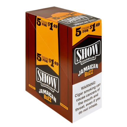 Show Cigarillos Jamaican Buzz 1.49 Pre-Priced 15 Packs of 5