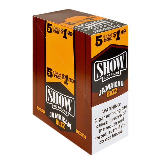 Show Cigarillos Jamaican Buzz 1.49 Pre-Priced 15 Packs of 5