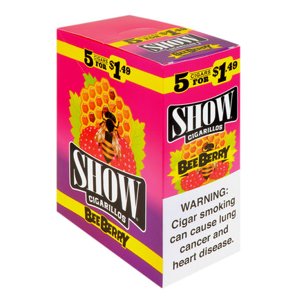 Show Cigarillos Bee Berry 1.49 Pre-Priced 15 Packs of 5