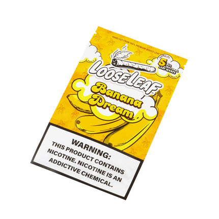 Loose Leaf Banana Dream wraps, 8 packs of 5