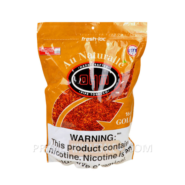 OHM Au Naturalle Gold Pipe Tobacco 16 oz. Pack