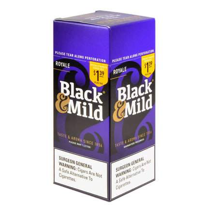 Middleton's Black & Mild Royale 1.39 Pre-Priced Cigars Box of 25