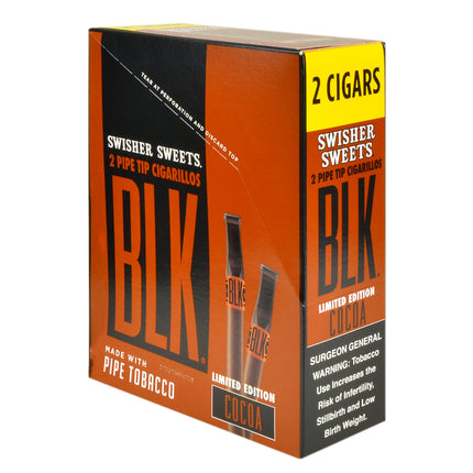 Swisher Sweets BLK Cocoa Tip Cigarillos 15 Packs of 2